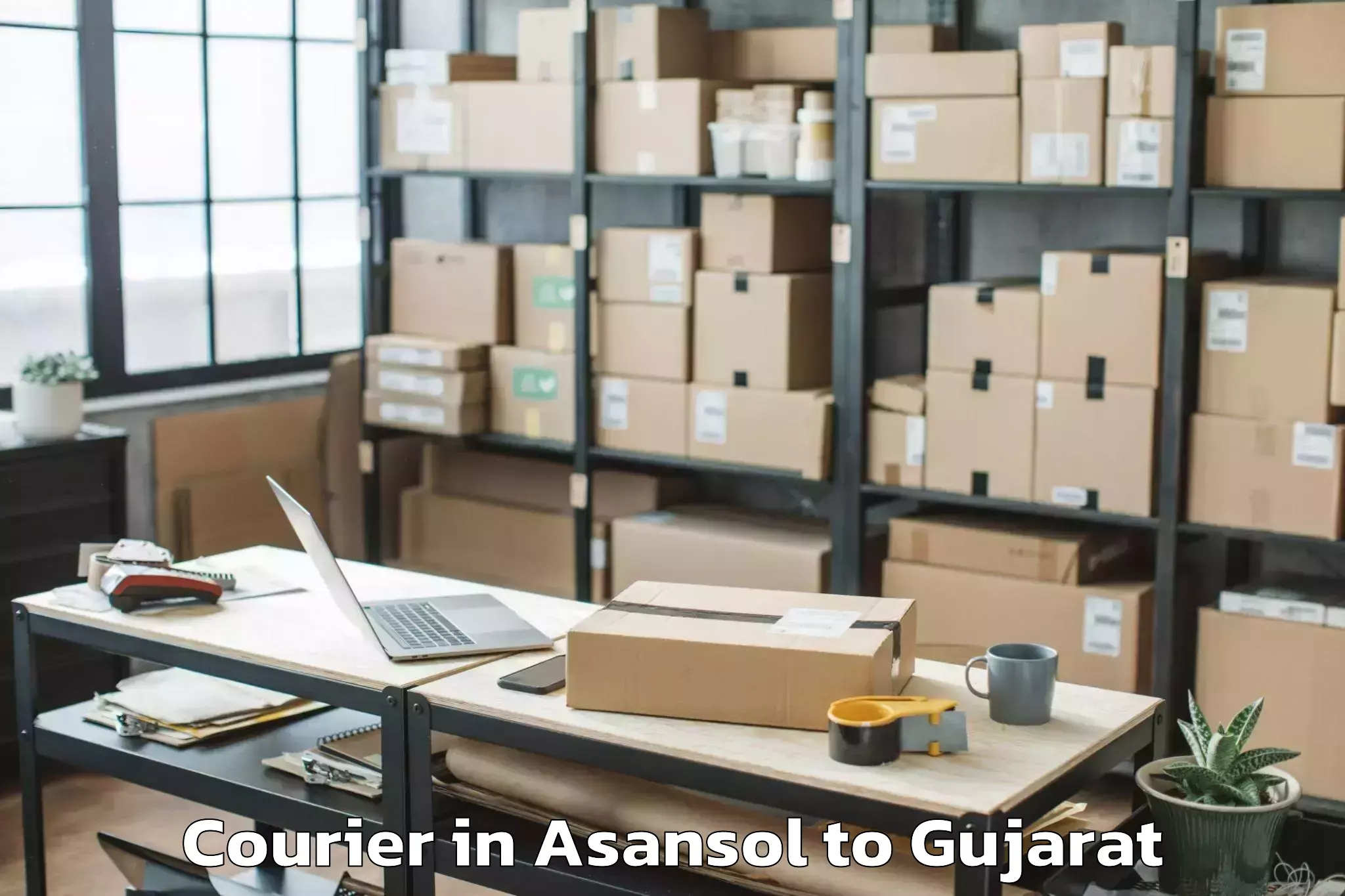 Leading Asansol to Vapi Courier Provider